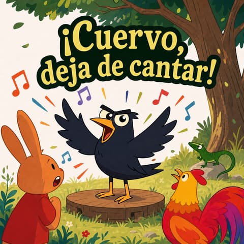 ¡Cuervo, deja de cantar! | Libro ATAL de animales nivel 31
