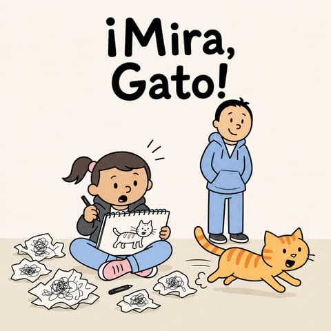 ¡Mira, Gato! | Libro ATAL de vida cotidiana nivel 4