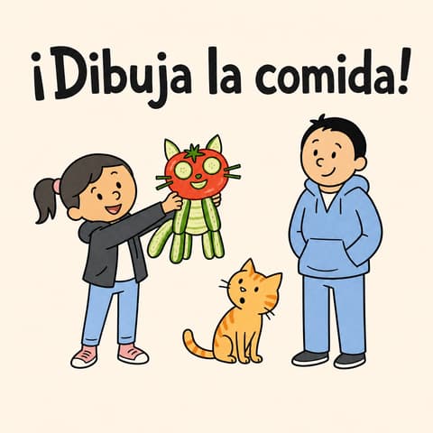 ¡Dibuja la comida! | Libro ATAL de vida cotidiana nivel 60