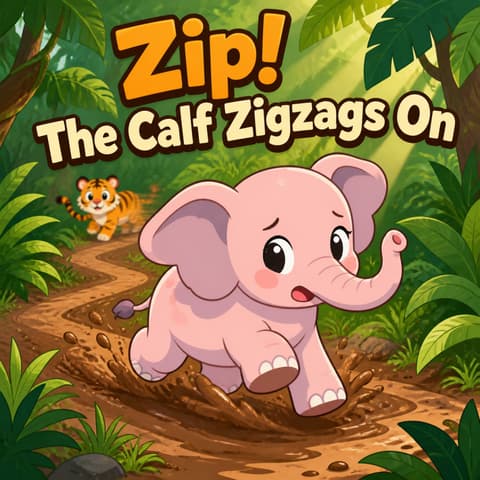 Zip! The Calf Zigzags On