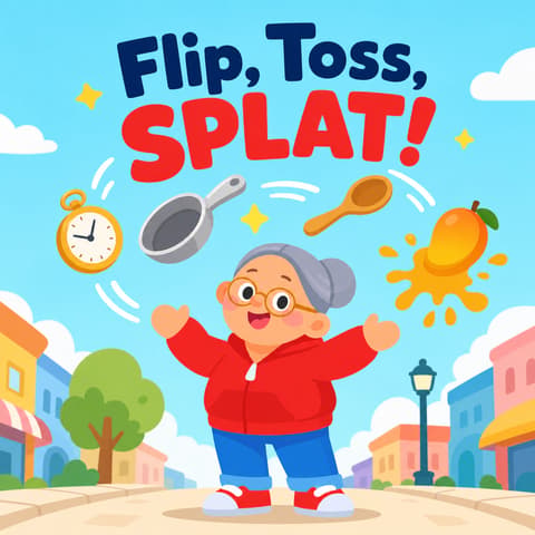Flip, Toss, SPLAT! | Bookbot Decodable Reader Level 34