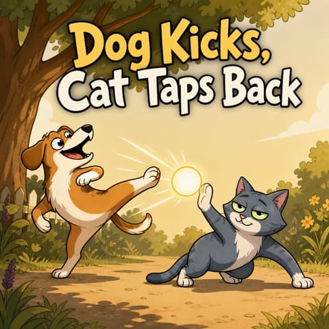 Dog Kicks, Cat Taps Back