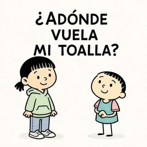 ¿Adónde vuela mi toalla? | Libro ATAL de vida cotidiana nivel 84
