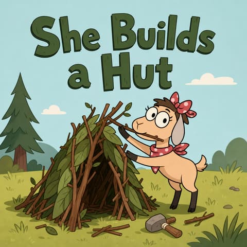 She Builds a Hut | Bookbot Decodable Reader Level 6