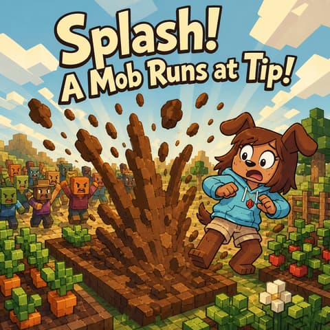 Splash! A Mob Runs at Tip!