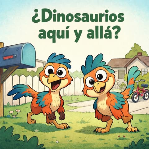 ¿Dinosaurios aquí y allá? | Libro ATAL de aventura nivel 64