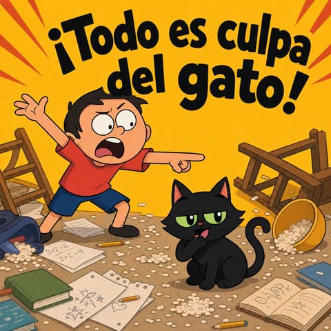 ¡Todo es culpa del gato! | Libro ATAL de vida cotidiana nivel 38