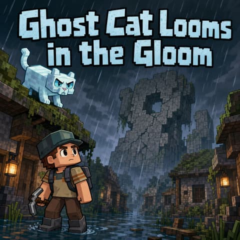 Ghost Cat Looms in the Gloom