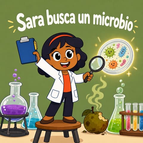 Sara busca un microbio | Libro ATAL de ciencia nivel 68