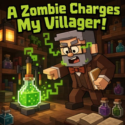 A Zombie Charges My Villager!