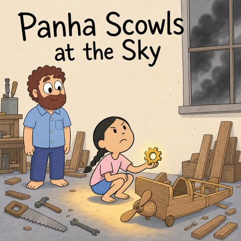 Panha Scowls at the Sky