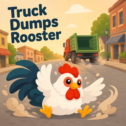 Truck Dumps Rooster