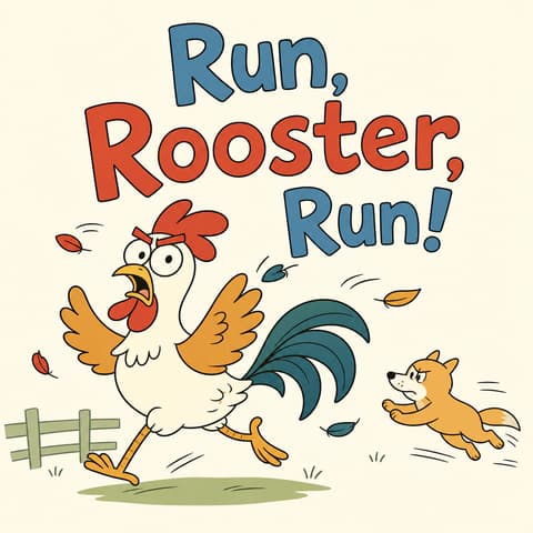 Run, Rooster, Run! | Bookbot Decodable Reader