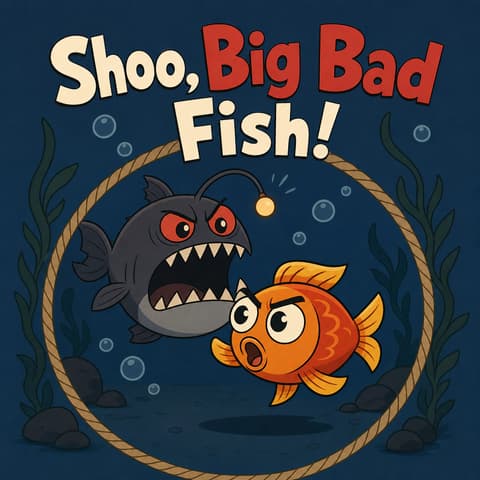 Shoo, Big Bad Fish! | Bookbot Decodable Reader Level 77