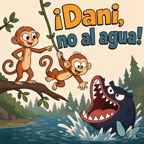 ¡Dani, no al agua! | Libro ATAL de animales nivel 45