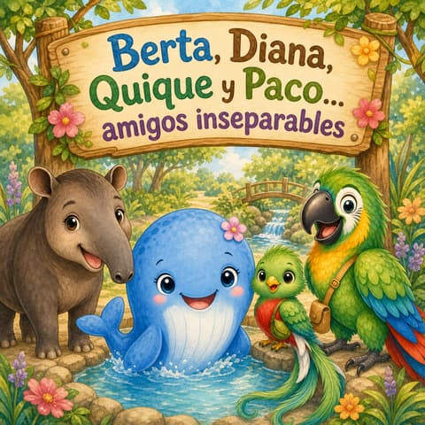 Berta Diana Quique y Paco amigos inseparables | Libro ATAL nivel 30