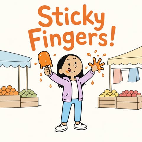 Sticky Fingers! | Bookbot Decodable Reader Level 71