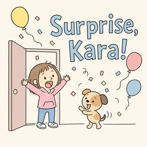 Surprise, Kara! | Bookbot Decodable Reader Level 52