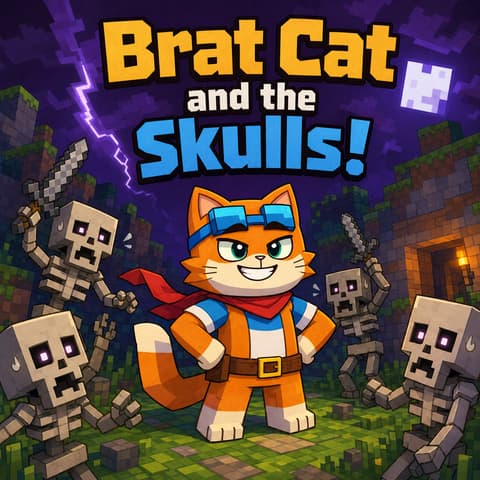 Brat Cat and the Skulls!