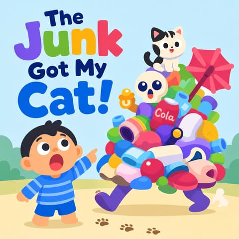 The Junk Got My Cat! | Bookbot Decodable Reader Level 4