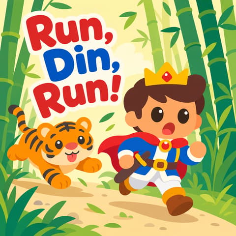 Run, Din, Run! | Bookbot Decodable Reader Level 3