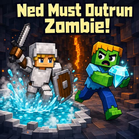 Ned Must Outrun Zombie!