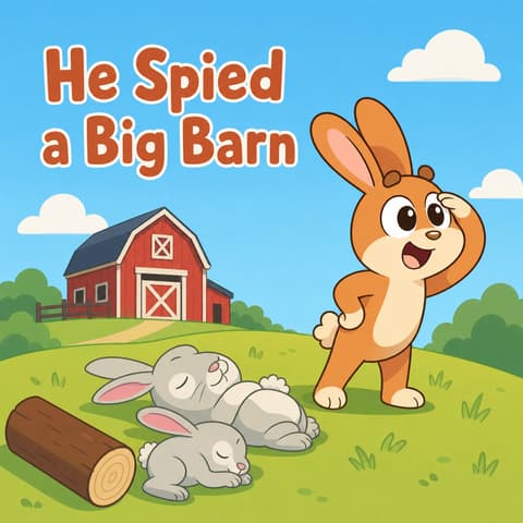 He Spied a Big Barn | Bookbot Decodable Reader Level 35