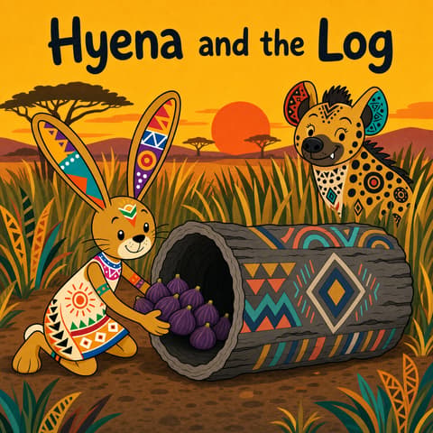Hyena and the Log