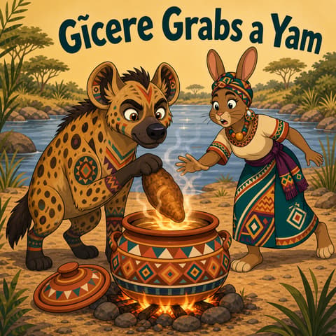 Gĩcere Grabs a Yam