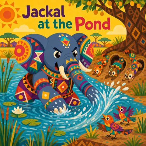 Jackal at the Pond