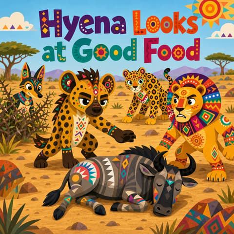 Hyena Looks at Good Food