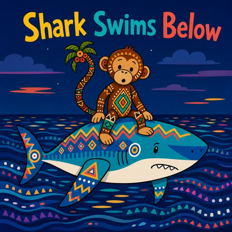 Shark Swims Below