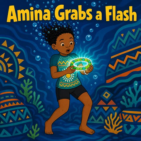 Amina Grabs a Flash
