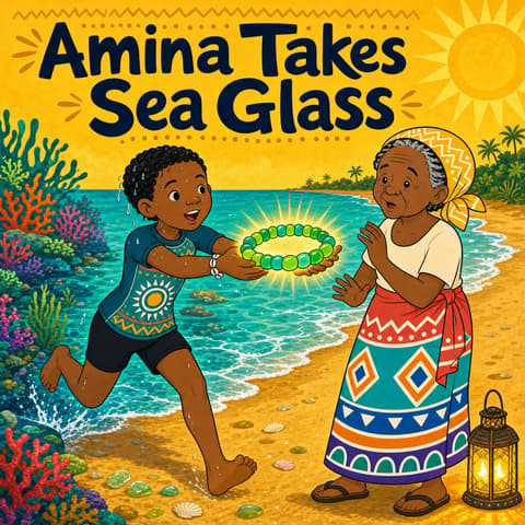 Amina Takes Sea Glass