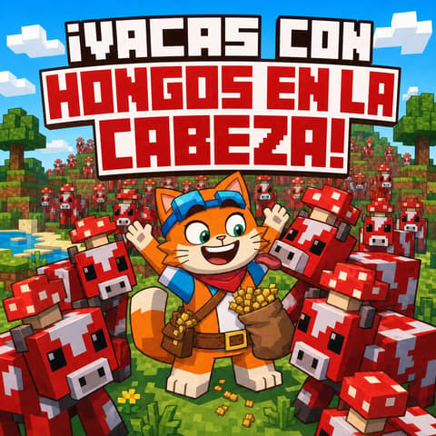 ¡Vacas con hongos en la cabeza! | Libro ATAL de Minecraft nivel 78