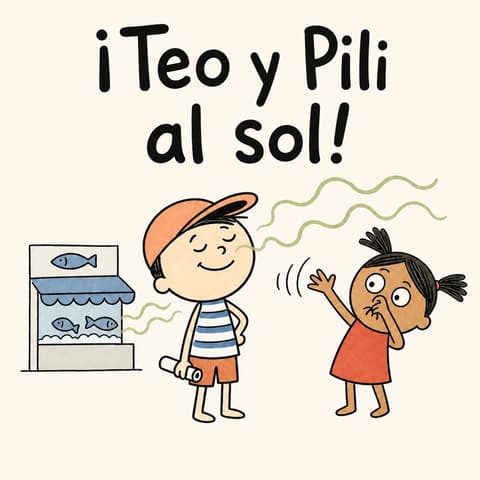 ¡Teo y Pili al sol! | Libro ATAL de vida cotidiana nivel 23