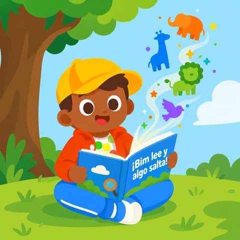 ¡Bim lee y algo salta! | Libro ATAL de vida cotidiana nivel 48