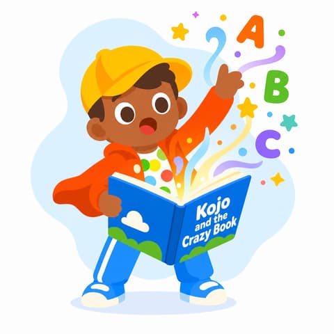 Kojo and the Crazy Book | Bookbot Decodable Reader Level 53