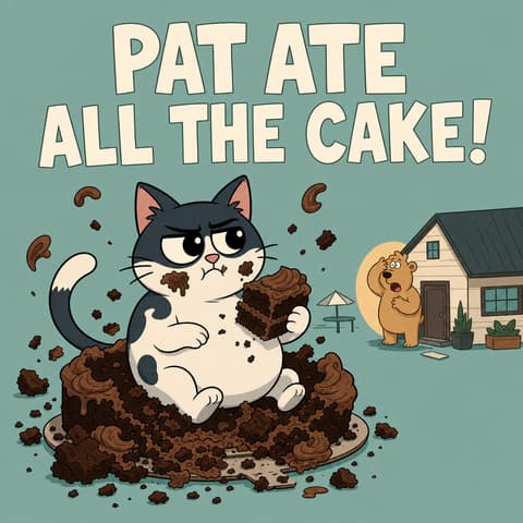 Pat Ate All the Cake! | Bookbot Decodable Reader Level 52