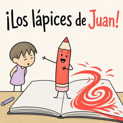 ¡Los lápices de Juan! | Libro ATAL de vida cotidiana nivel 52