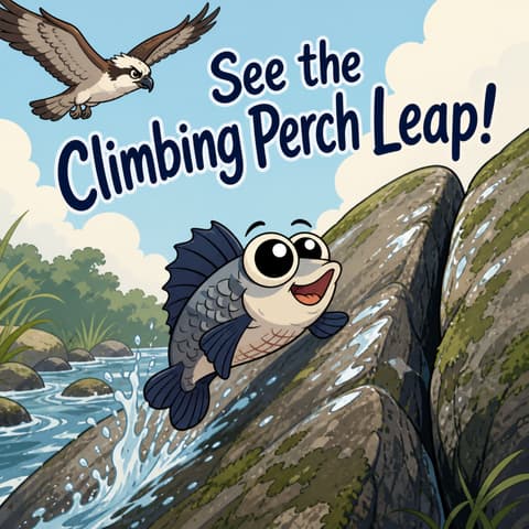 See the Climbing Perch Leap!
