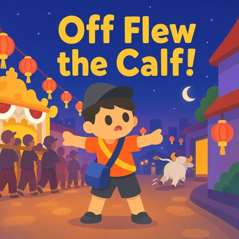 Off Flew the Calf! | Bookbot Decodable Reader Level 36
