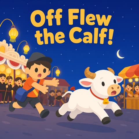 Off Flew the Calf!