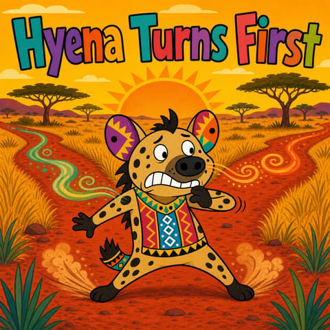 Hyena Turns First