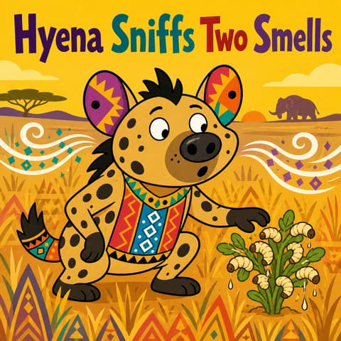 Hyena Sniffs Two Smells