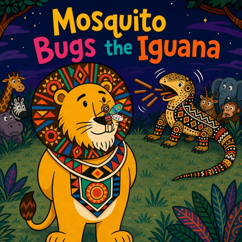Mosquito Bugs the Iguana