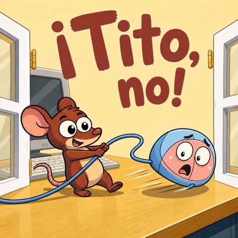 ¡Tito, no! | Libro ATAL de animales nivel 25