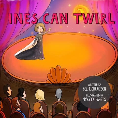 Girls Decodable Reader with ou Vowel Team | Inès can Twirl!