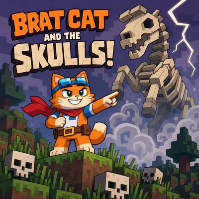 Brat Cat and the Skulls! | Bookbot Decodable Reader Level 5