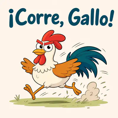 ¡Corre, Gallo! | Libro ATAL de animales nivel 17